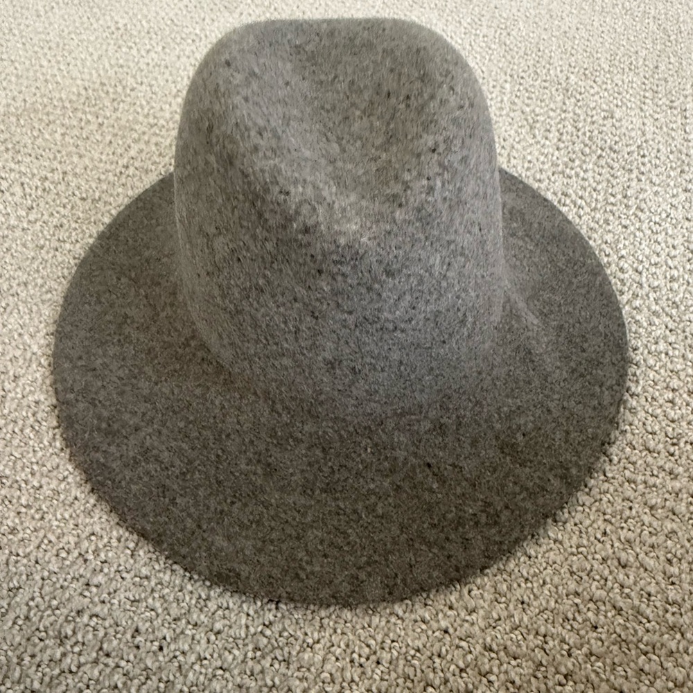 Janessa Leone Charcoal Wool Fedora